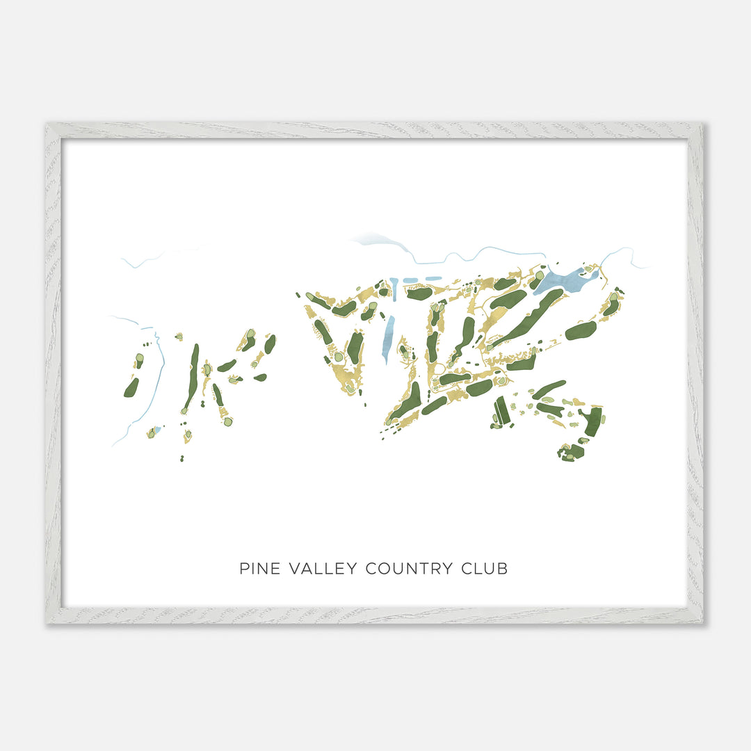 Print of Pine Valley Country Club Modern Map