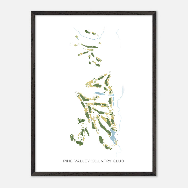 Print of Pine Valley Country Club Modern Map