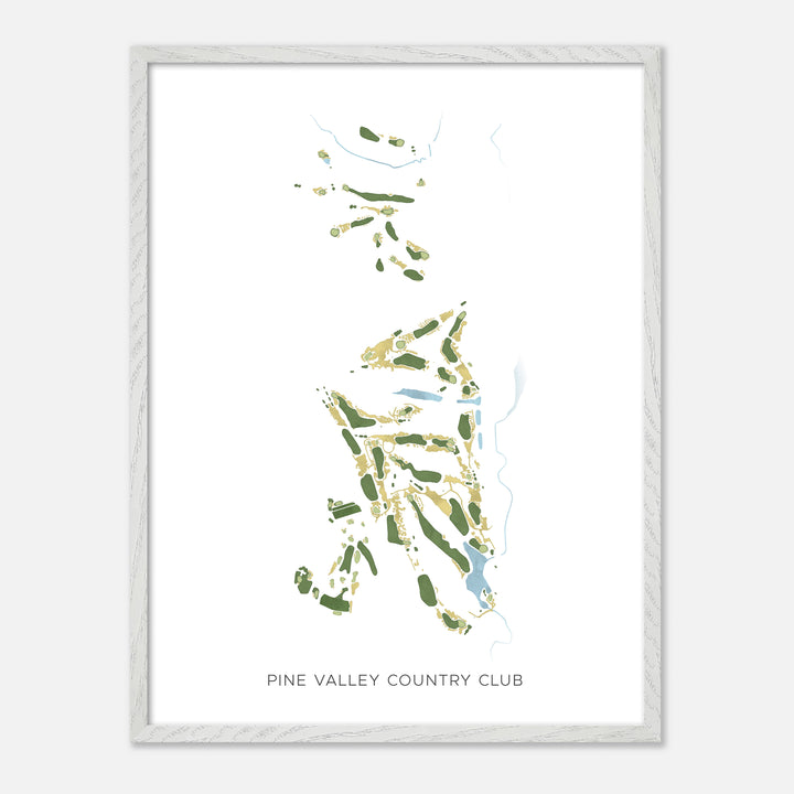 Print of Pine Valley Country Club Modern Map