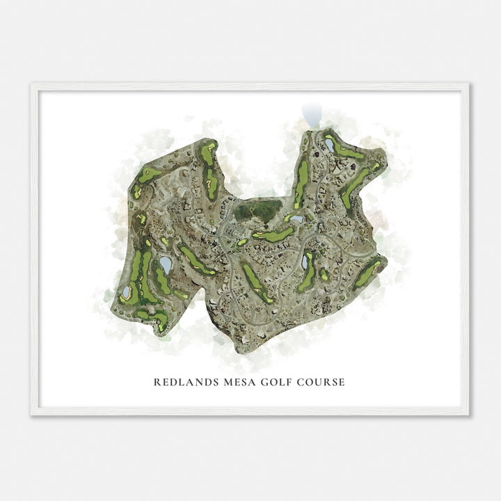 Print of Redlands Mesa Golf Course Classic Map