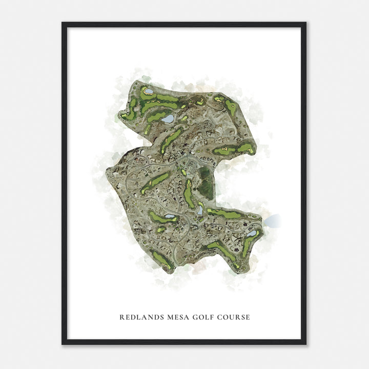 Print of Redlands Mesa Golf Course Classic Map