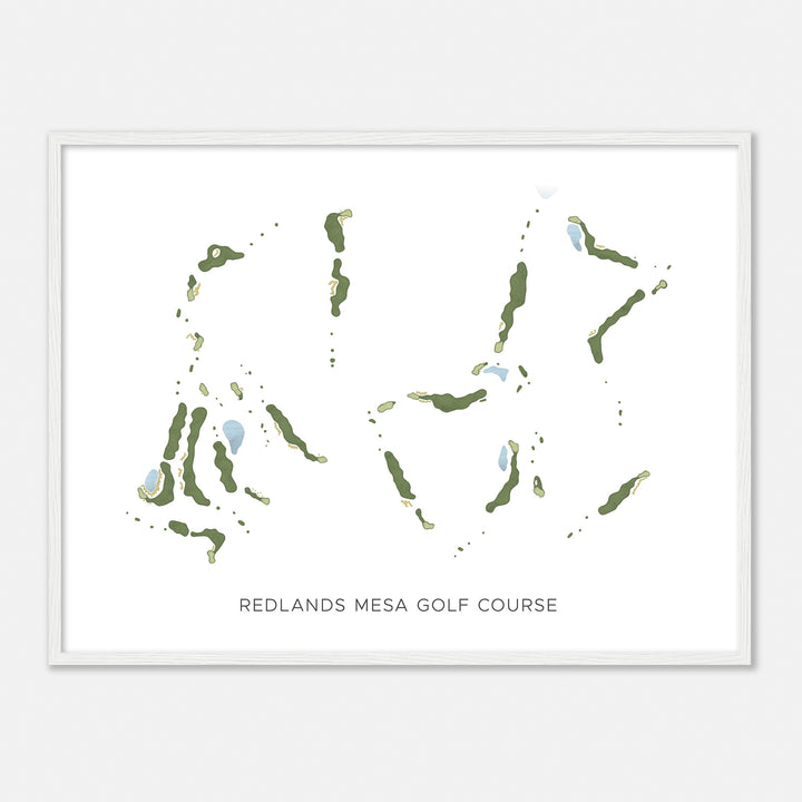 Print of Redlands Mesa Golf Course Modern Map