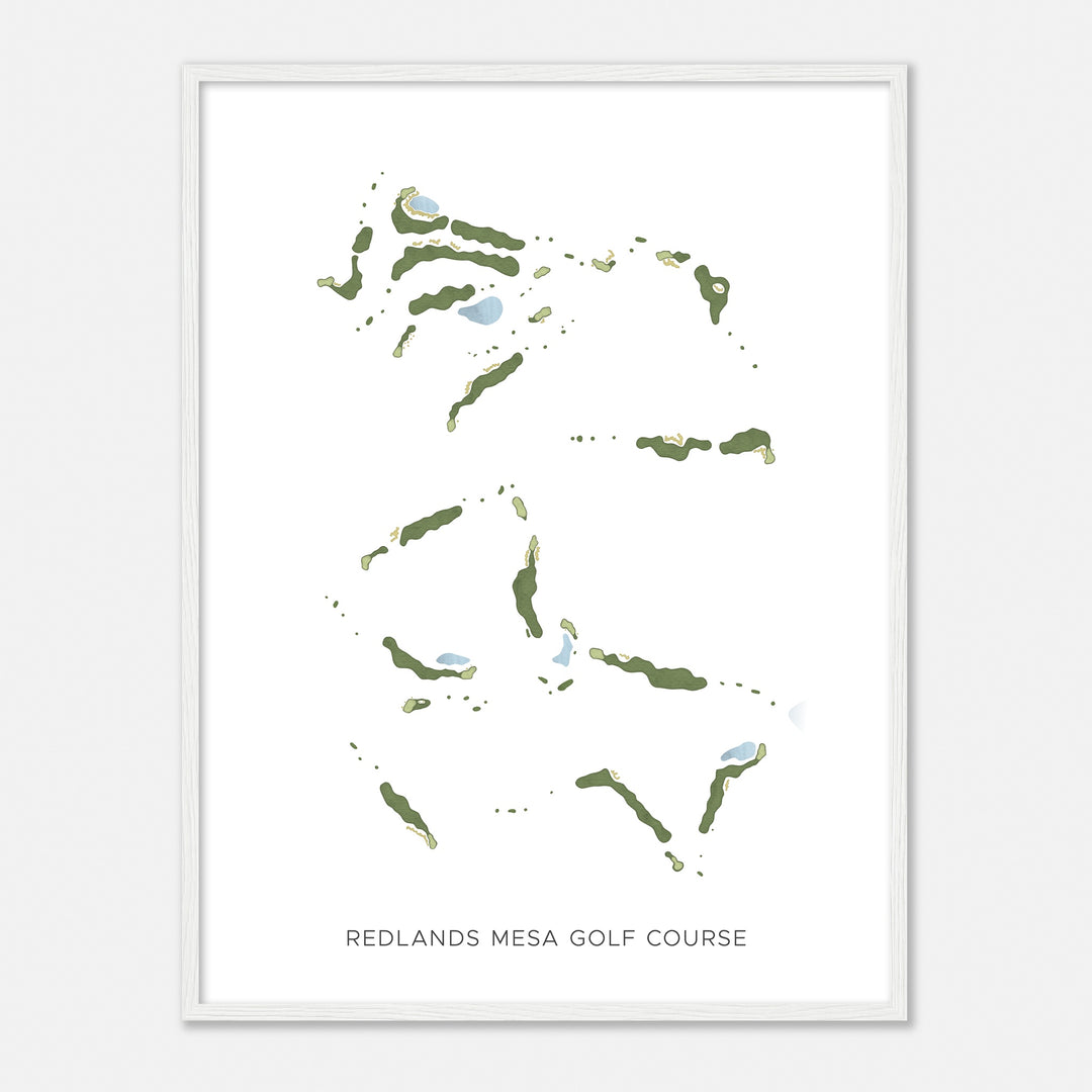 Print of Redlands Mesa Golf Course Modern Map