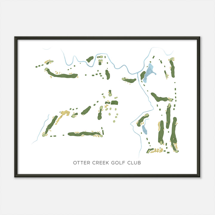 Print of Otter Creek Golf Club Modern Map
