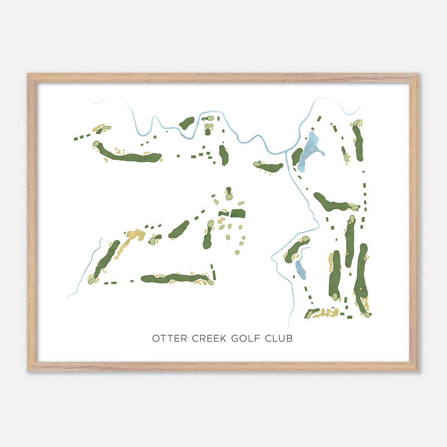 Print of Otter Creek Golf Club Modern Map
