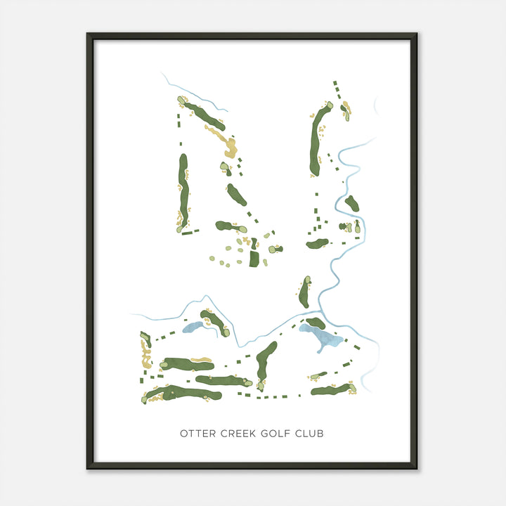 Print of Otter Creek Golf Club Modern Map