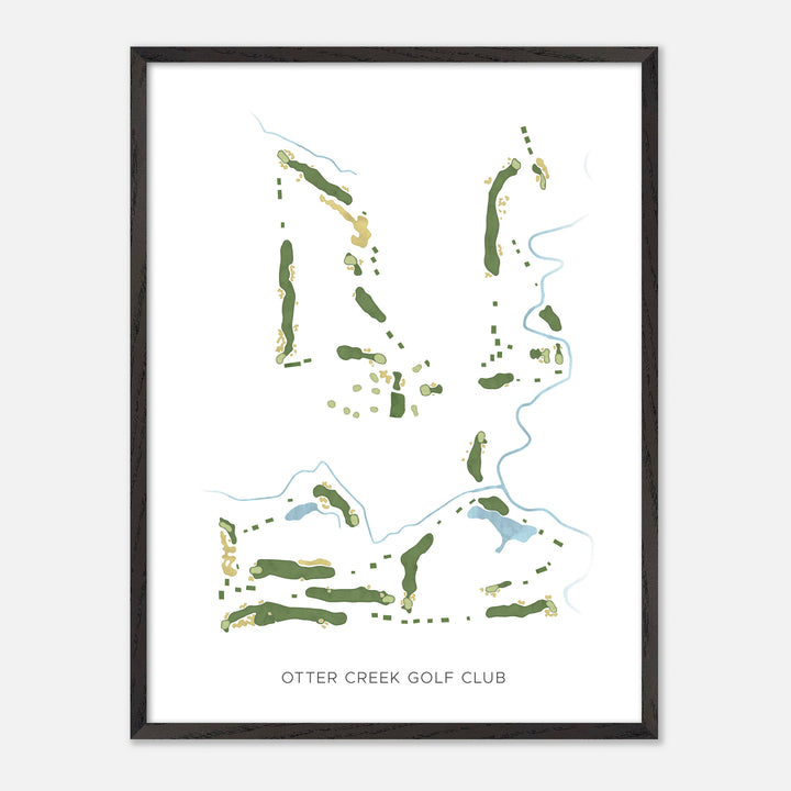 Print of Otter Creek Golf Club Modern Map