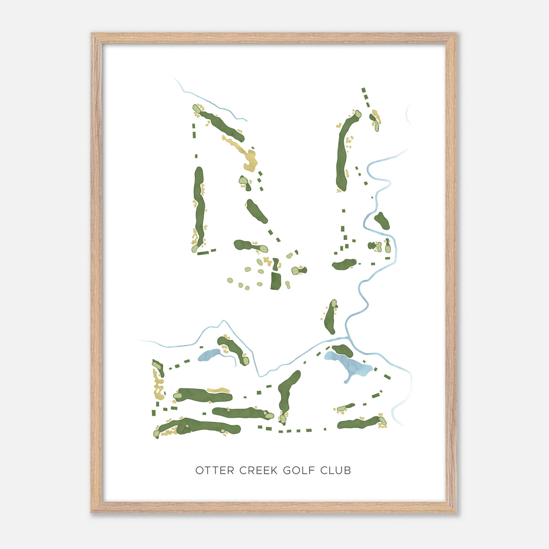 Print of Otter Creek Golf Club Modern Map