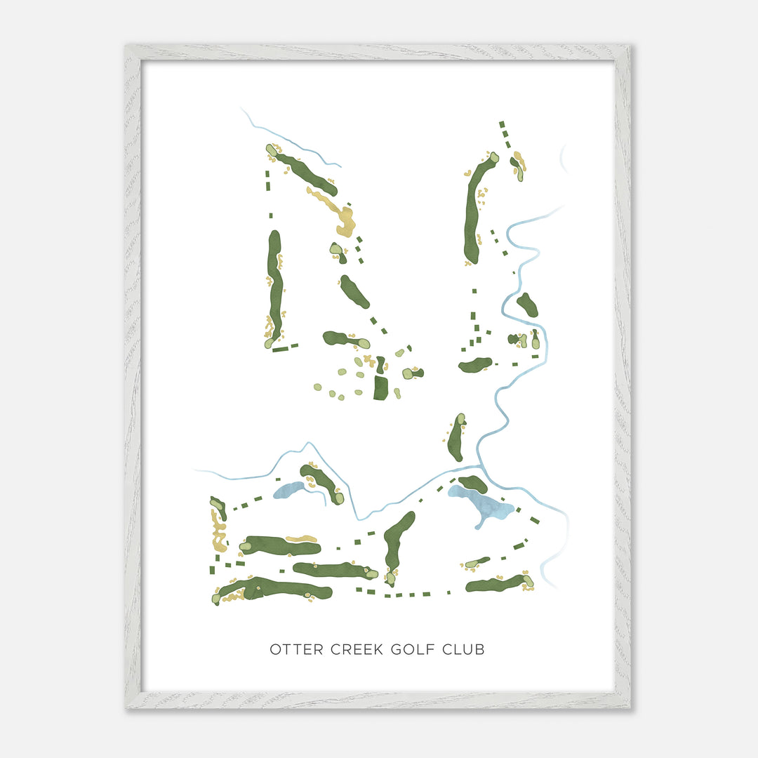 Print of Otter Creek Golf Club Modern Map