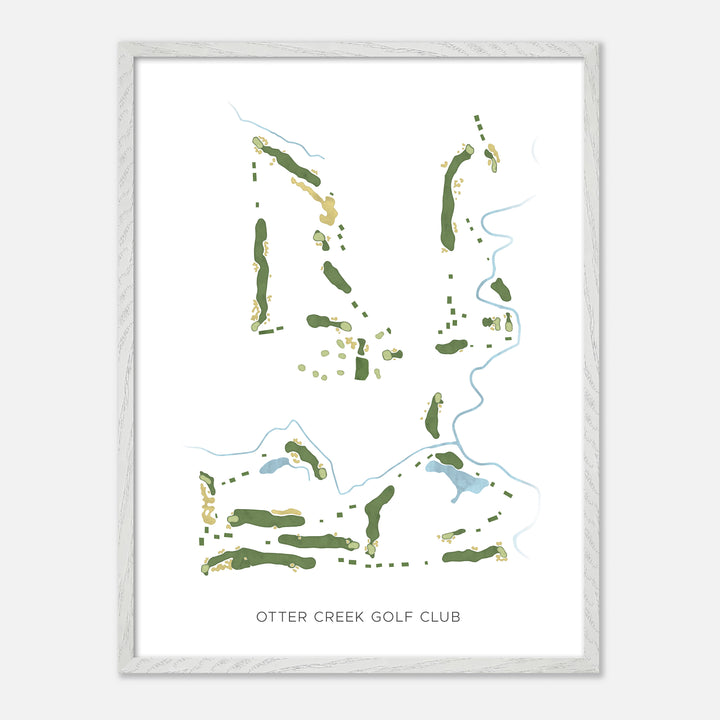 Print of Otter Creek Golf Club Modern Map