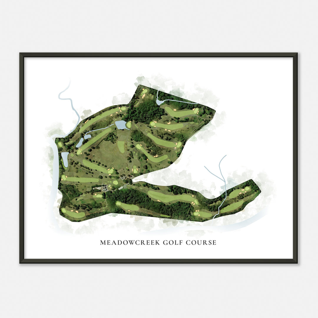 Print of Meadowcreek Golf Course Classic Map