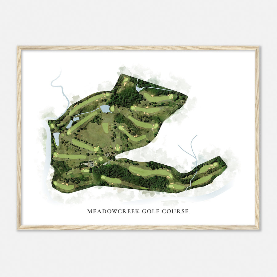 Print of Meadowcreek Golf Course Classic Map