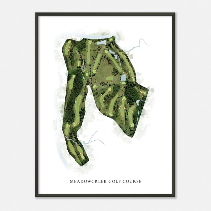 Print of Meadowcreek Golf Course Classic Map