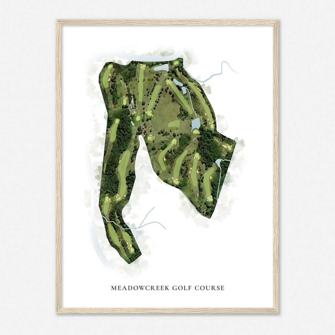 Print of Meadowcreek Golf Course Classic Map