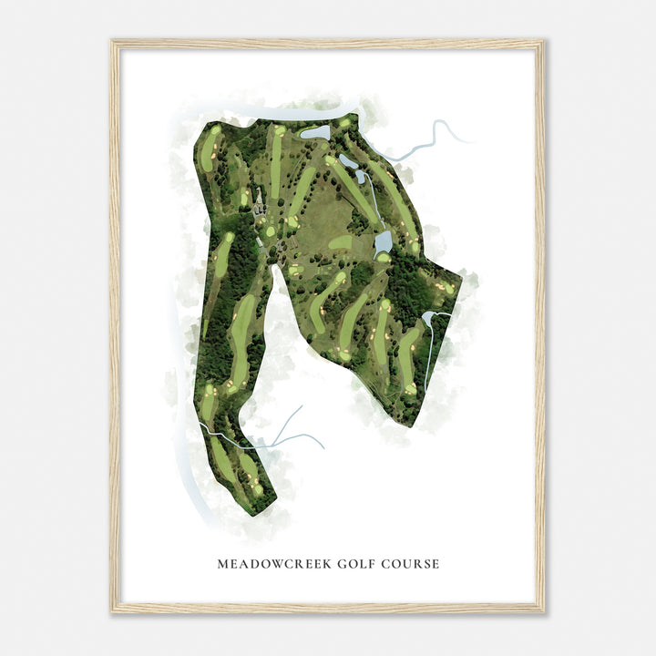Print of Meadowcreek Golf Course Classic Map