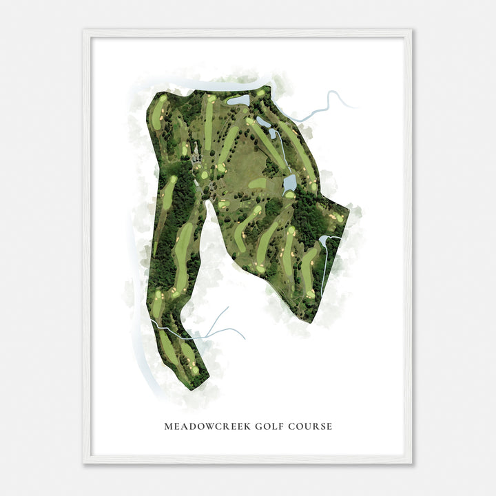 Print of Meadowcreek Golf Course Classic Map
