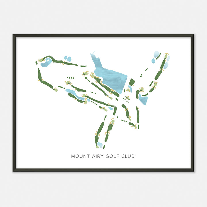 Print of Mount Airy Golf Club Modern Map