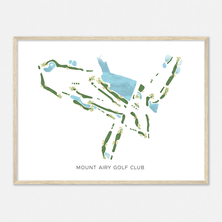 Print of Mount Airy Golf Club Modern Map