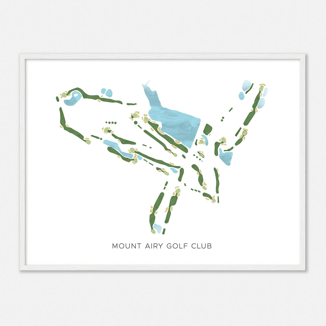 Print of Mount Airy Golf Club Modern Map