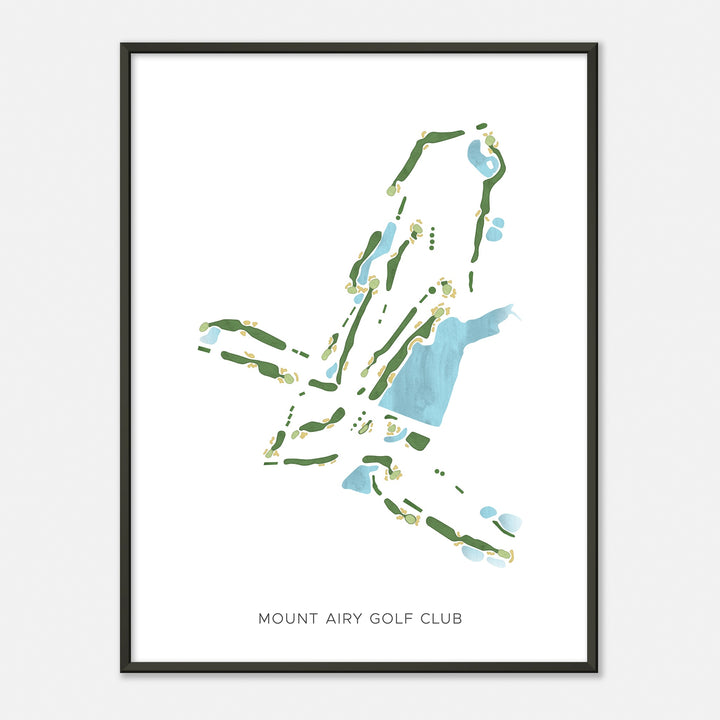 Print of Mount Airy Golf Club Modern Map