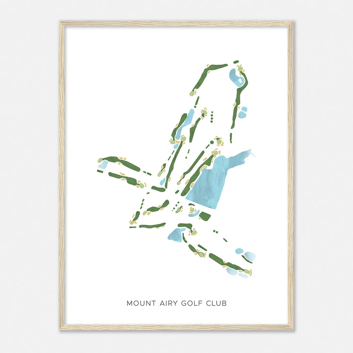 Print of Mount Airy Golf Club Modern Map