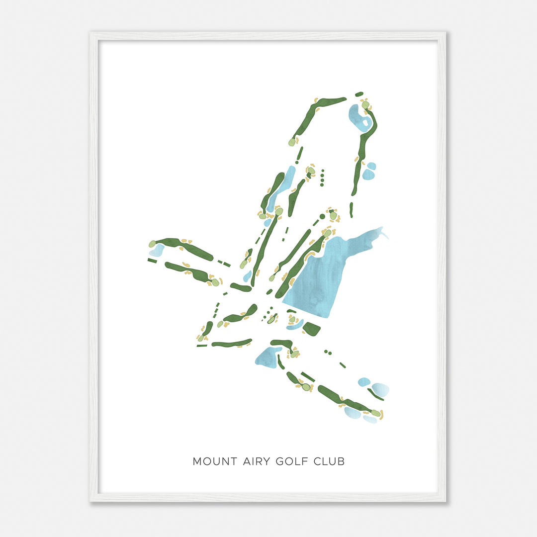 Print of Mount Airy Golf Club Modern Map