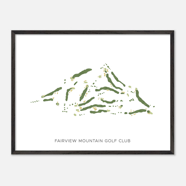 Print of Fairview Mountain Golf Club Modern Map