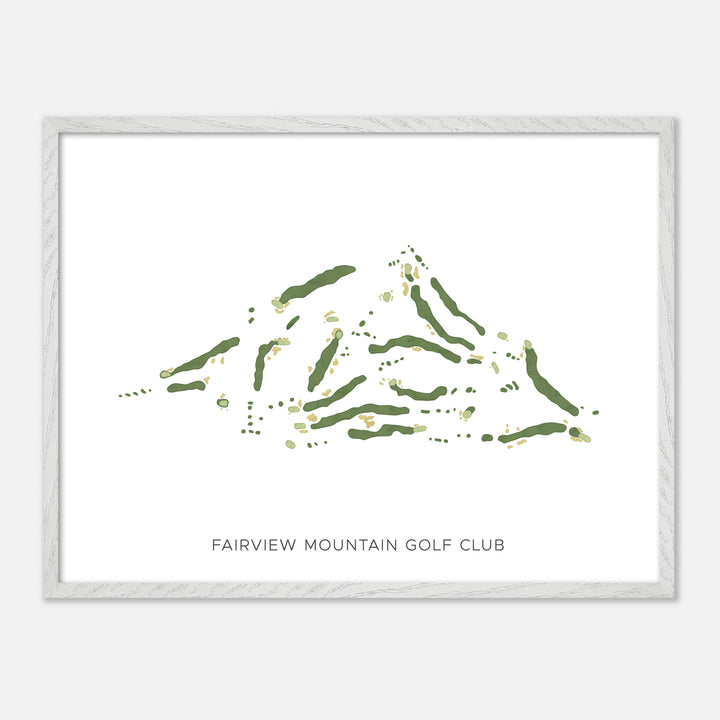 Print of Fairview Mountain Golf Club Modern Map