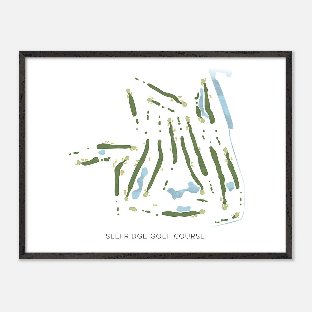 Print of Selfridge Golf Course Modern Map