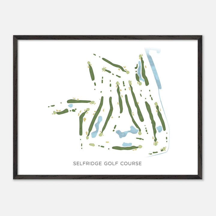 Print of Selfridge Golf Course Modern Map
