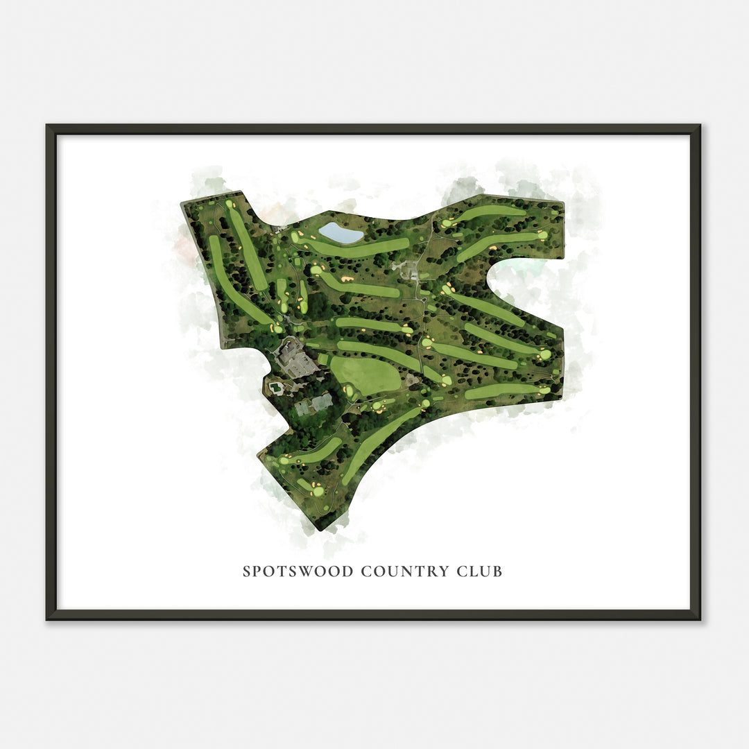 Print of Spotswood Country Club Classic Map