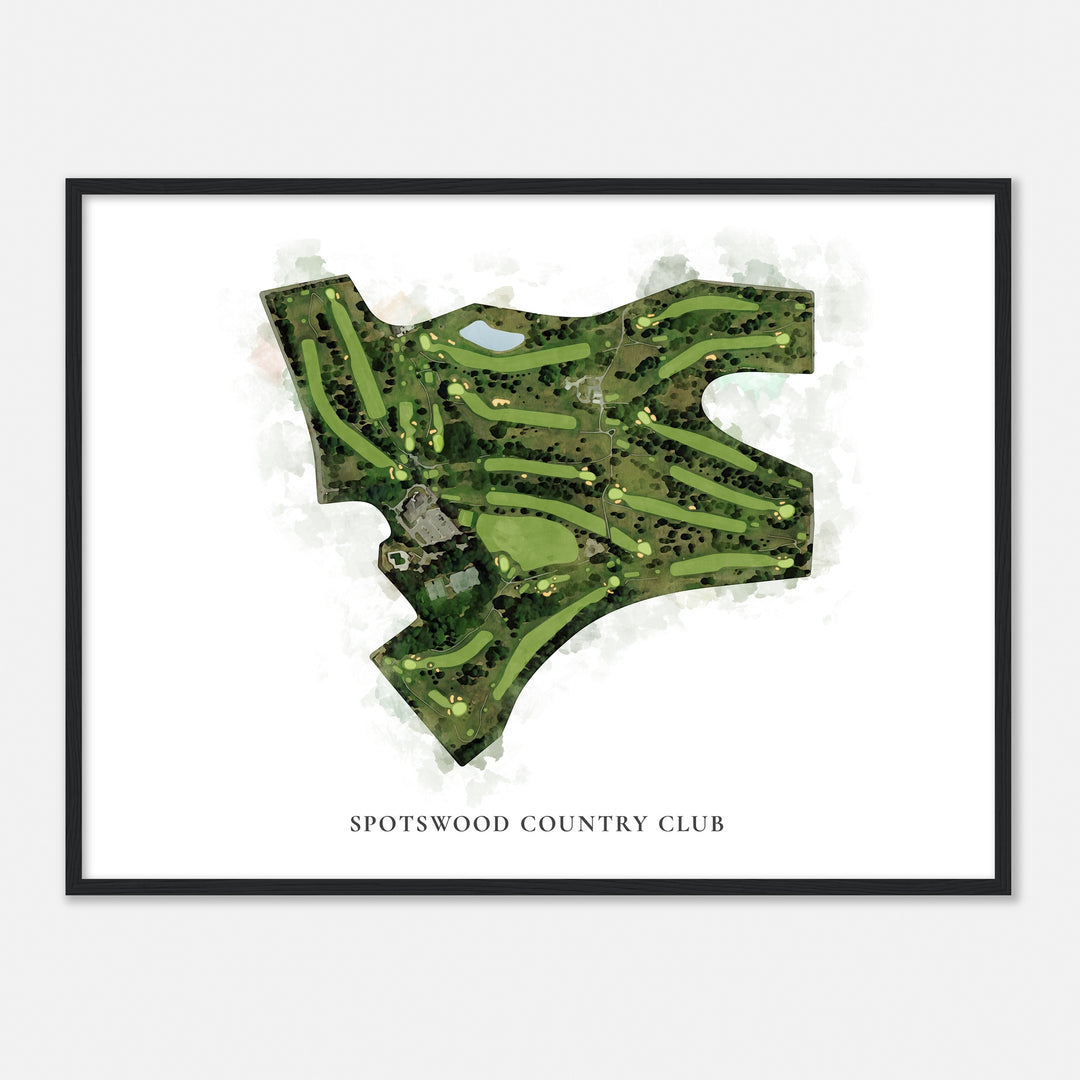 Print of Spotswood Country Club Classic Map