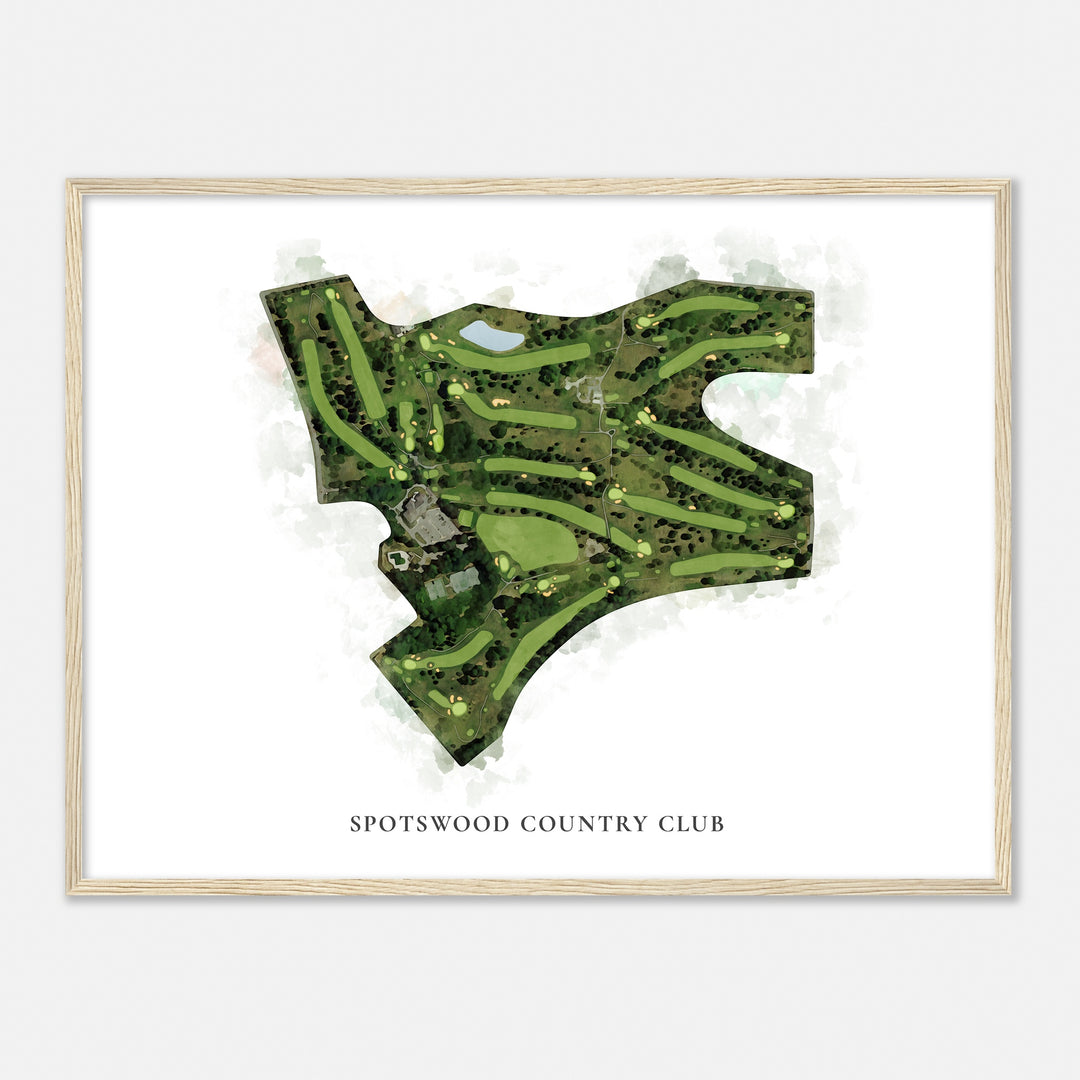 Print of Spotswood Country Club Classic Map