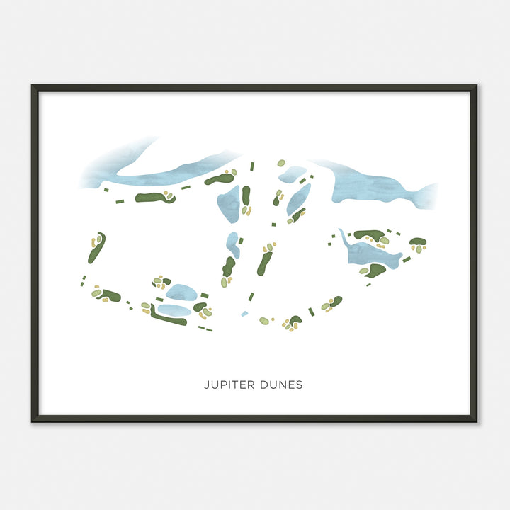 Print of Jupiter Dunes Modern Map