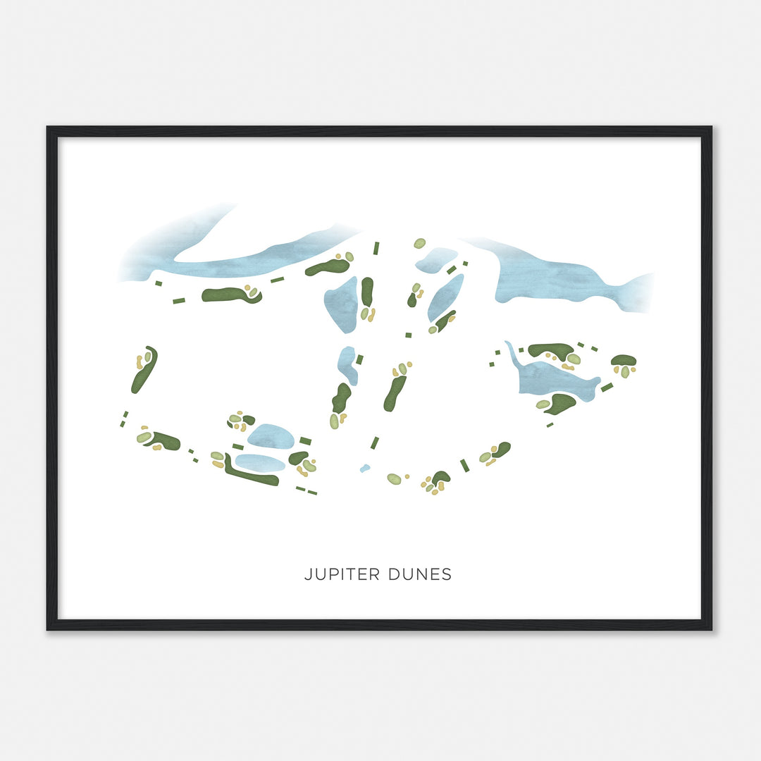 Print of Jupiter Dunes Modern Map