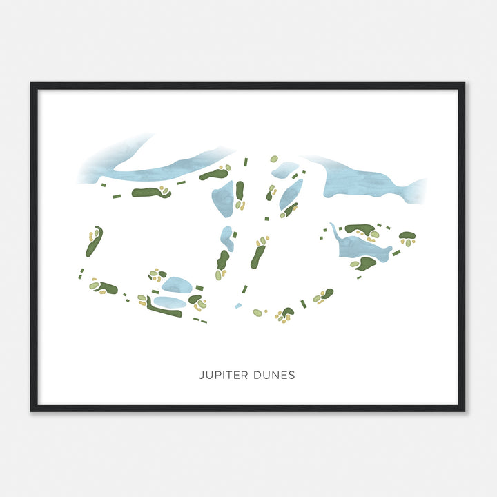 Print of Jupiter Dunes Modern Map