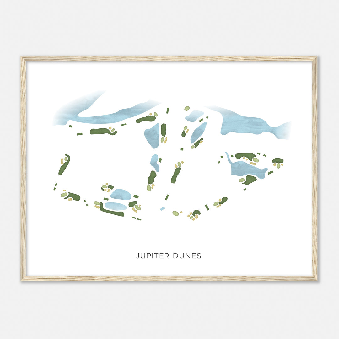 Print of Jupiter Dunes Modern Map