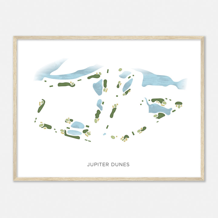 Print of Jupiter Dunes Modern Map