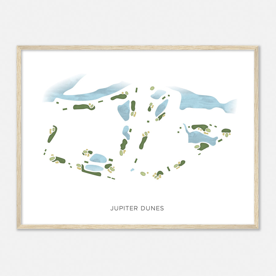 Print of Jupiter Dunes Modern Map