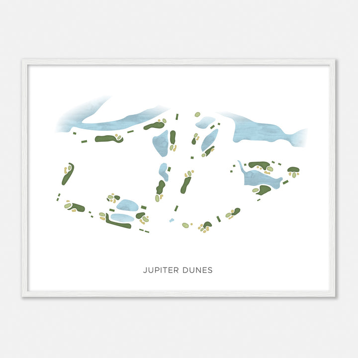 Print of Jupiter Dunes Modern Map
