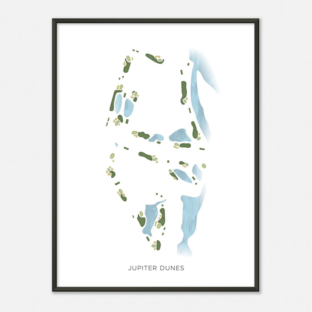 Print of Jupiter Dunes Modern Map