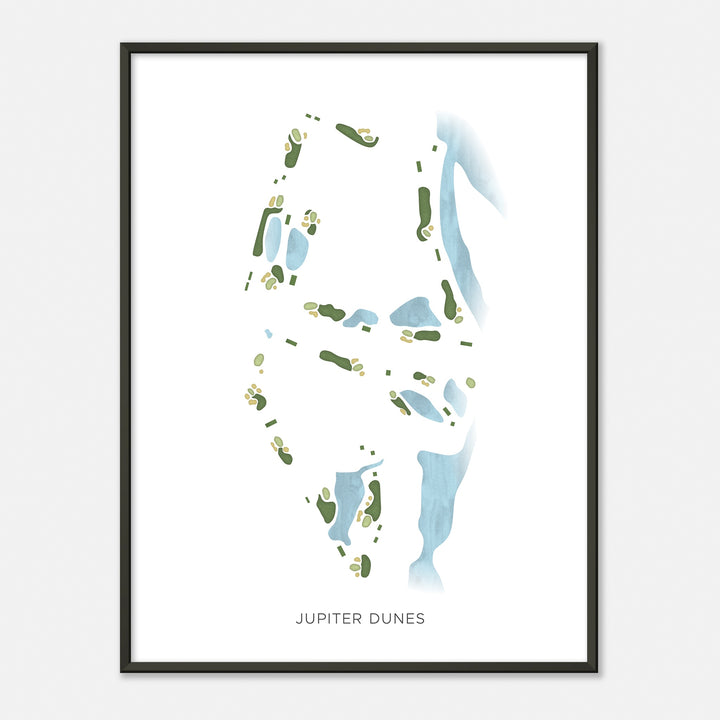 Print of Jupiter Dunes Modern Map