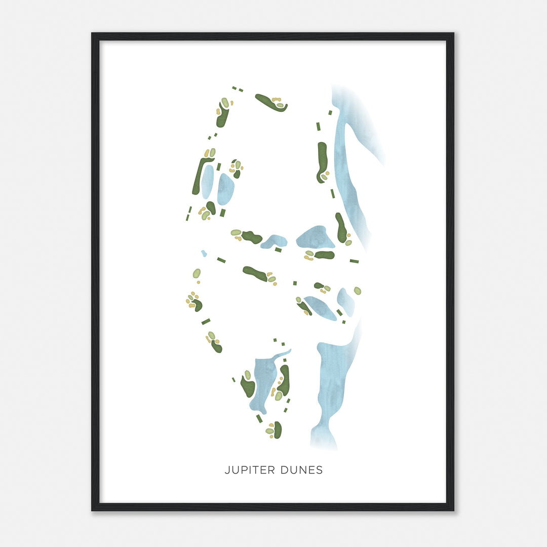 Print of Jupiter Dunes Modern Map