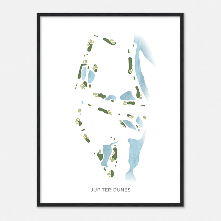Print of Jupiter Dunes Modern Map