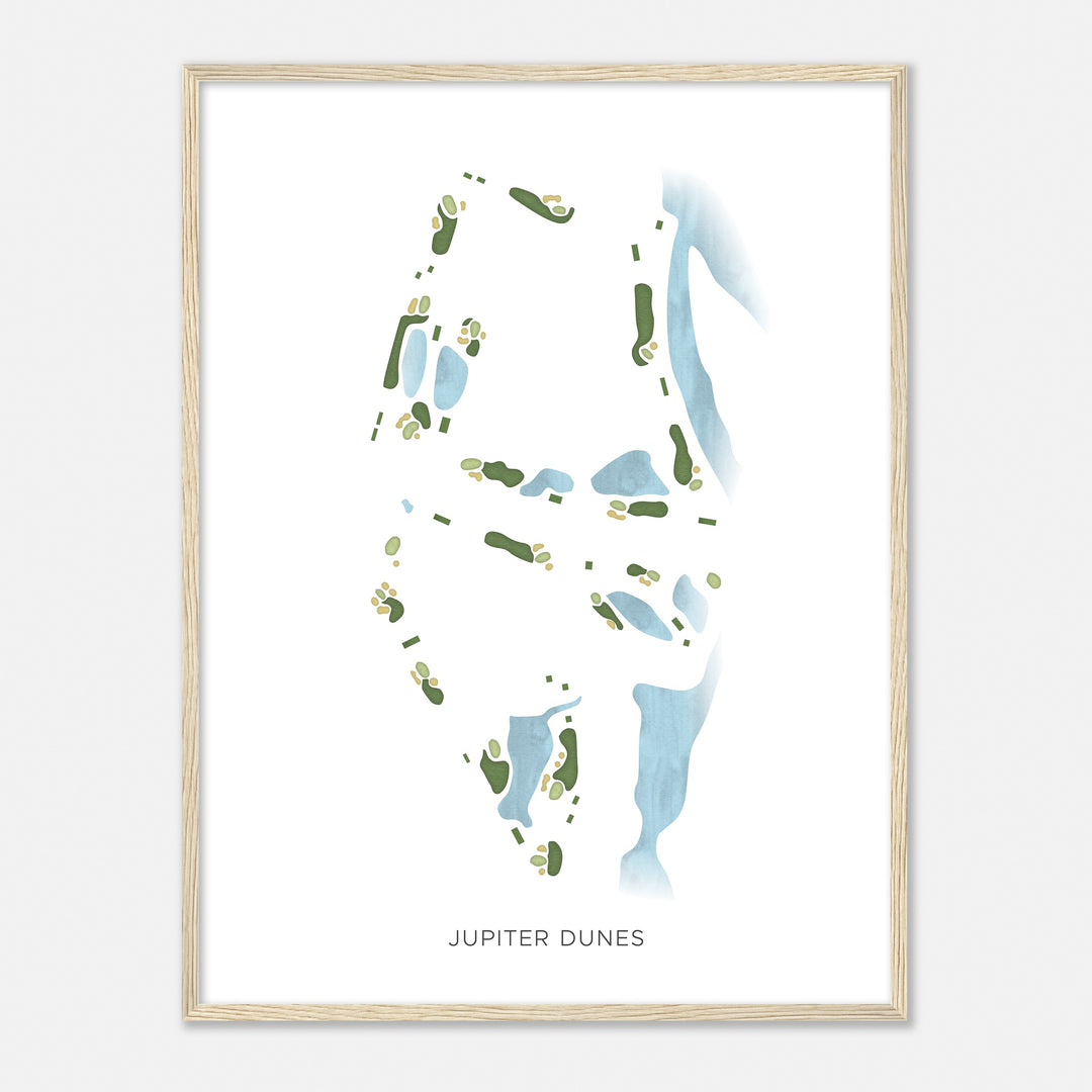 Print of Jupiter Dunes Modern Map