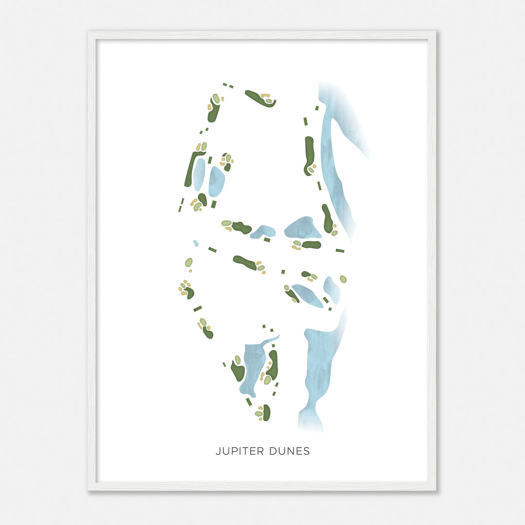 Print of Jupiter Dunes Modern Map