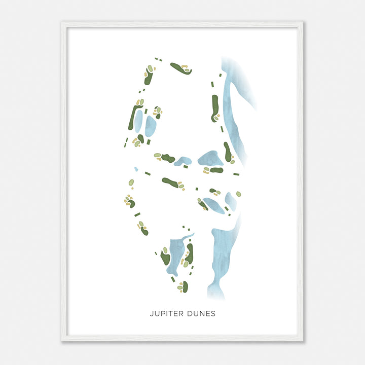 Print of Jupiter Dunes Modern Map