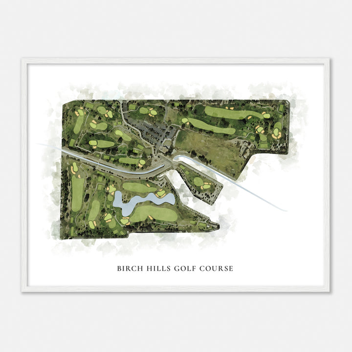 Print of Birch Hills Golf Course Classic Map