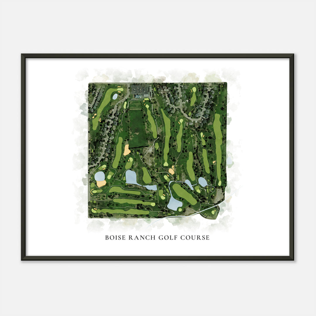 Print of Boise Ranch Golf Course Classic Map