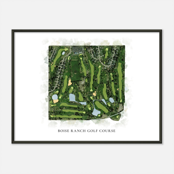 Print of Boise Ranch Golf Course Classic Map
